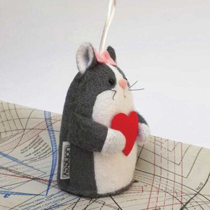 وزنه عروسکی طرح گربه پارچهای