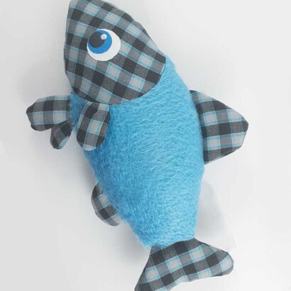 ماهی اسباببازی گربه سوتکدار پارچهای