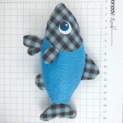 ماهی اسباببازی گربه سوتکدار پارچهای