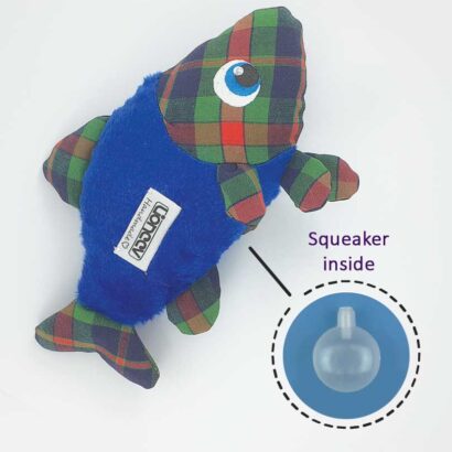 ماهی اسباببازی گربه سوتکدار پارچهای