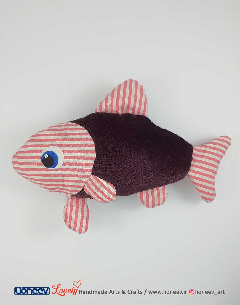 ماهی اسباببازی گربه سوتکدار پارچهای