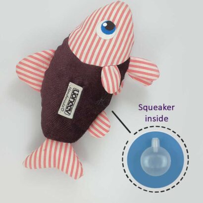 ماهی اسباببازی گربه سوتکدار پارچهای