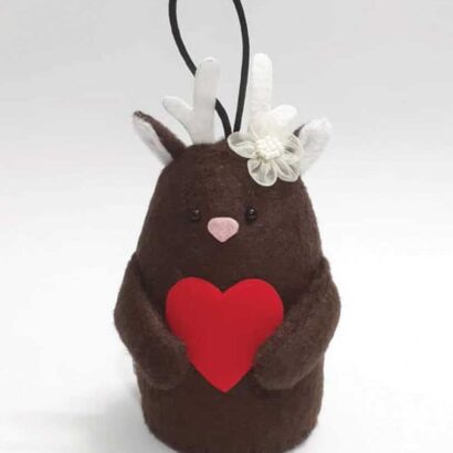 وزنه عروسکی طرح گوزن پارچهای