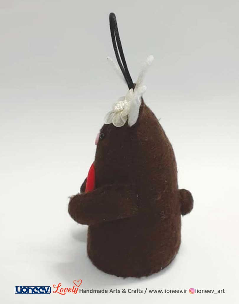 وزنه عروسکی طرح گوزن پارچهای