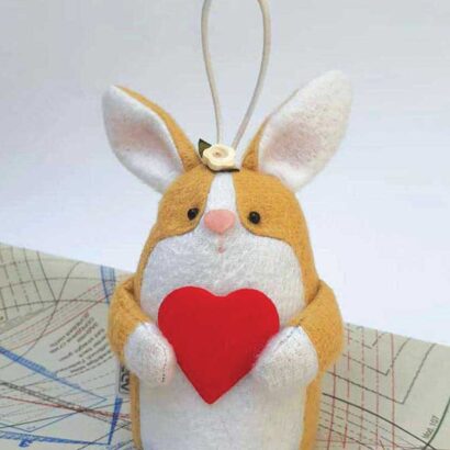 وزنه عروسکی طرح خرگوش پارچه‌ای