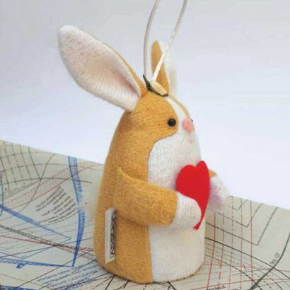 وزنه عروسکی طرح خرگوش پارچه‌ای