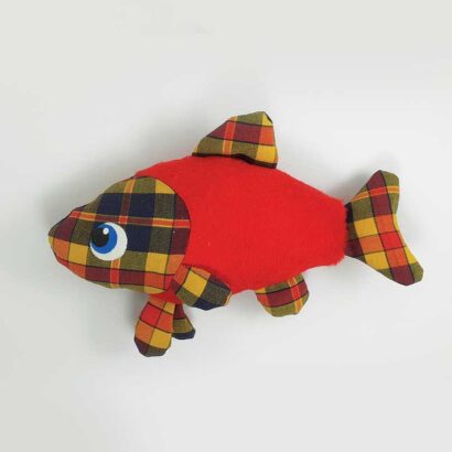 ماهی اسباببازی گربه زنگولهدار پارچهای